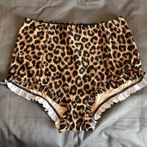 Kortni Jeane Cheetah All Ruffled Up Bottoms - XL